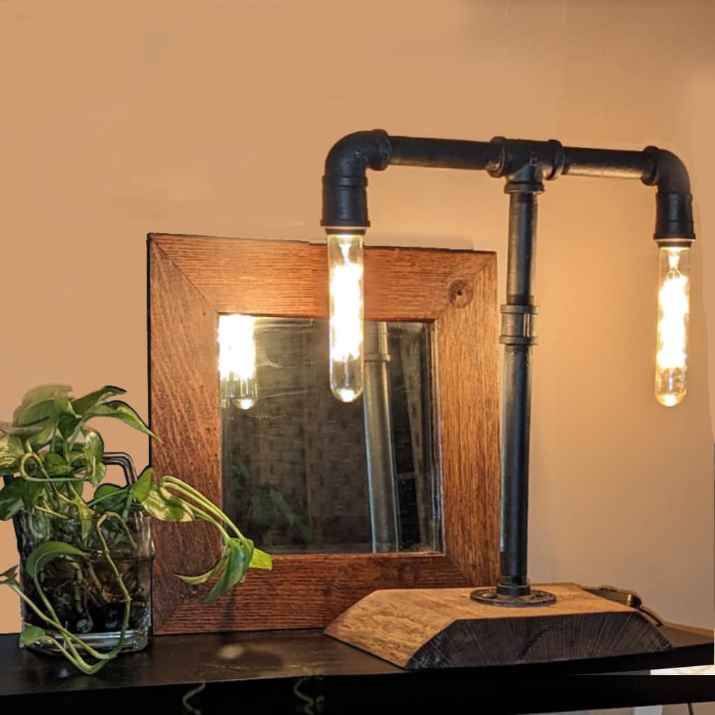 Steampunk Metal Pipe Lamp